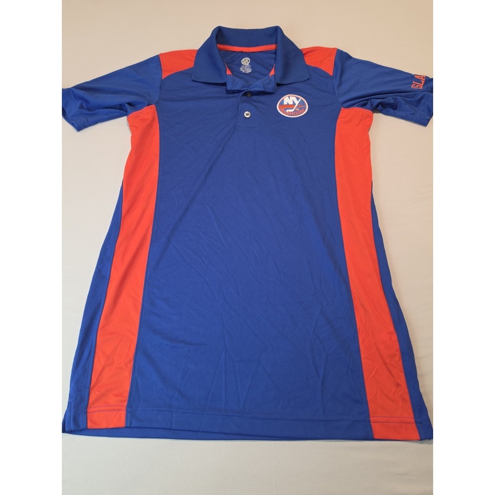 New York Islanders NHL Mens Small Short sleeve Performance Polo Embroidered Logo